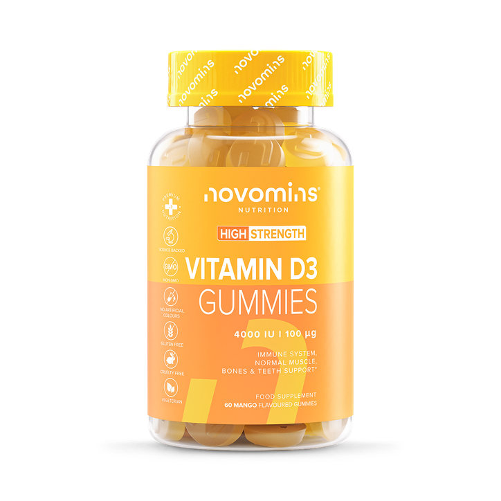 Novomins Vitamin D3 4000iu Mango Flavoured 60 Gummies