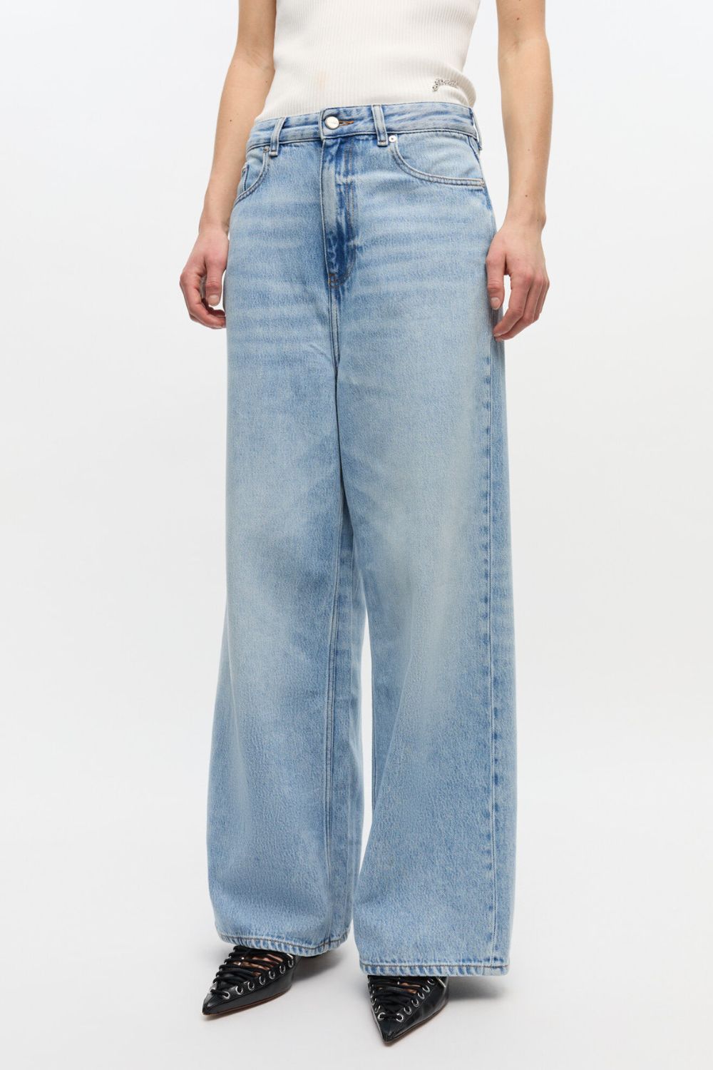 Ganni Light Blue Baggy Jeans