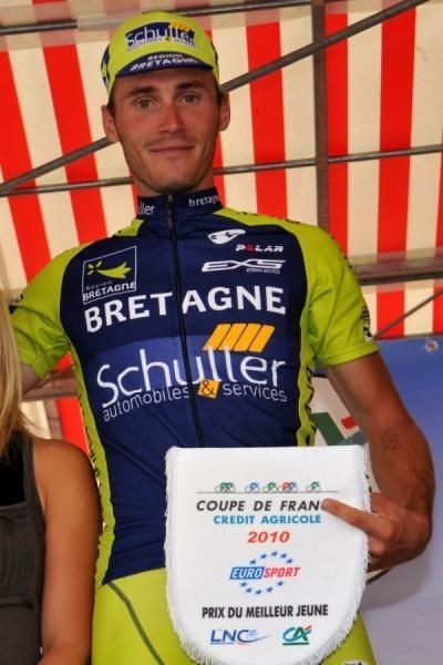 Florian Vachon (Bretagne) leads the best young rider competition in the Coupe de France