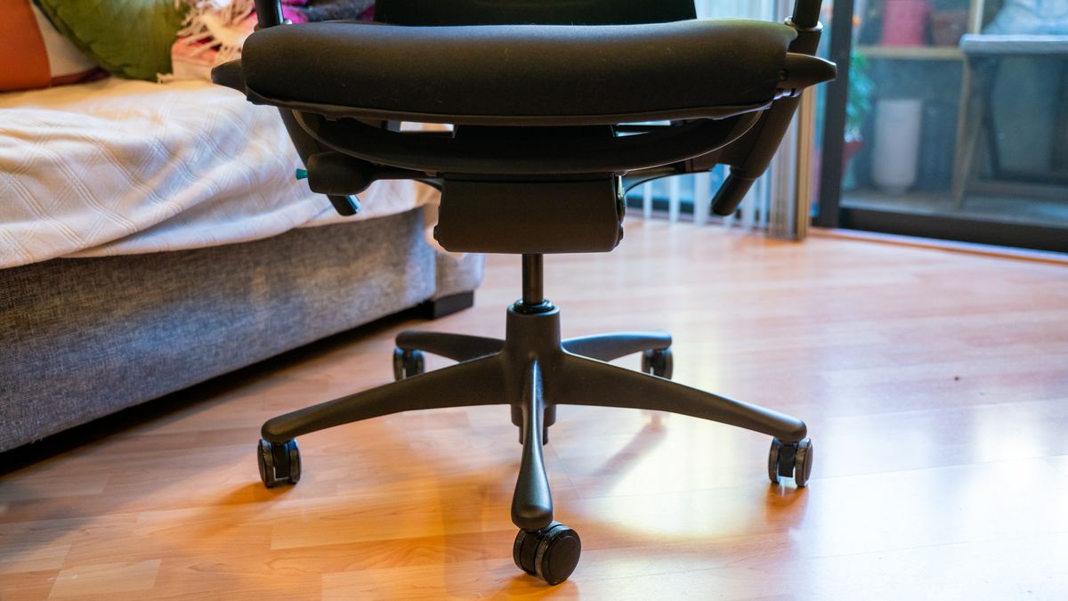 Casters and stem of the Herman Miller x Logitech Embody