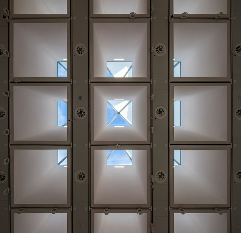 Gallery pyramidal roof lights