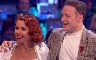 Stacey Dooley with Kevin Clifton her partner in life and on Strictly.