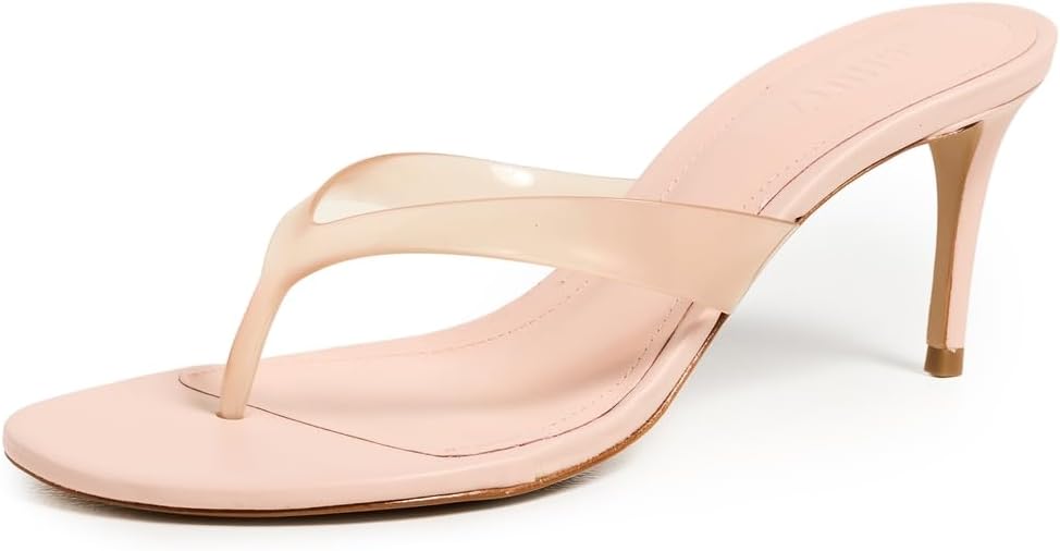 SCHUTZ, Schutz Women's Roslyn Jelly Heeled Sandals, Cotton Candy Translucido, 9.5 Medium Us