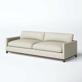  a deep beige sofa