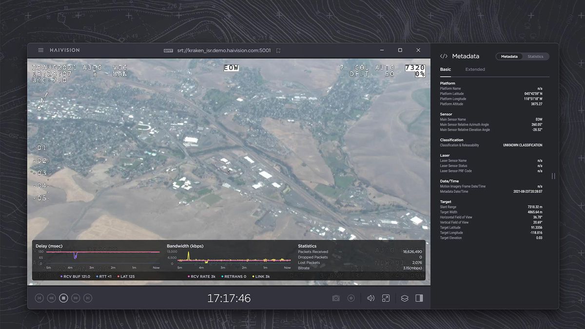 The Haivision Play ISR, a free and easily-available desktop video player designed specifically for defense and ISR professionals. 