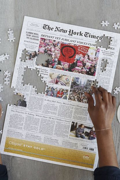 UncommonGoods New York Times Custom Front Page Puzzle