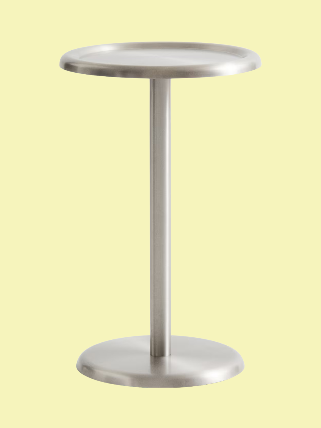 A brushed steel side table form H&amp;amp;M