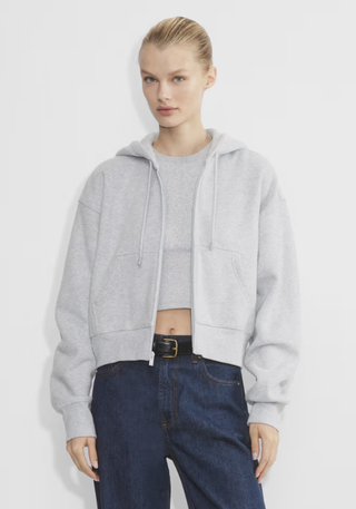 Cozy Fleece Boyfriend Boxy Zip Hoodie