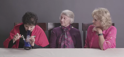 3 adorable grandmas try marijuana for the very first time &mdash; on camera