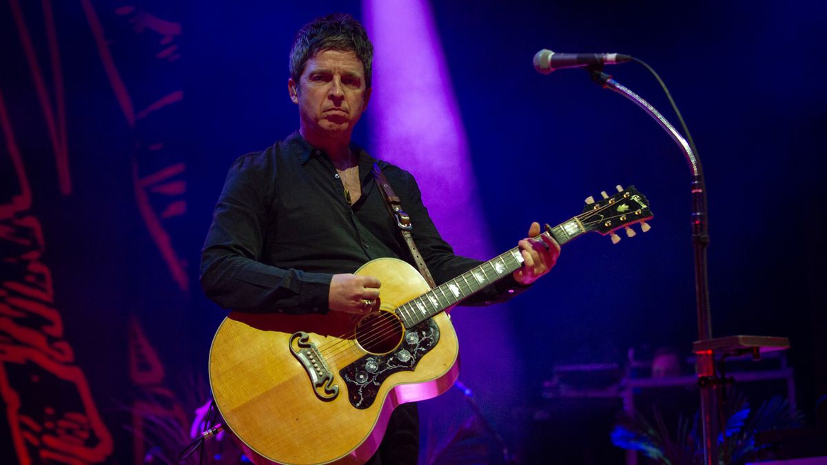  Noel Gallagher of Noel Gallagher&#039;s High Flying Birds performs at The Lighthouse on March 17, 2024 in Poole, England