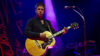  Noel Gallagher of Noel Gallagher's High Flying Birds performs at The Lighthouse on March 17, 2024 in Poole, England