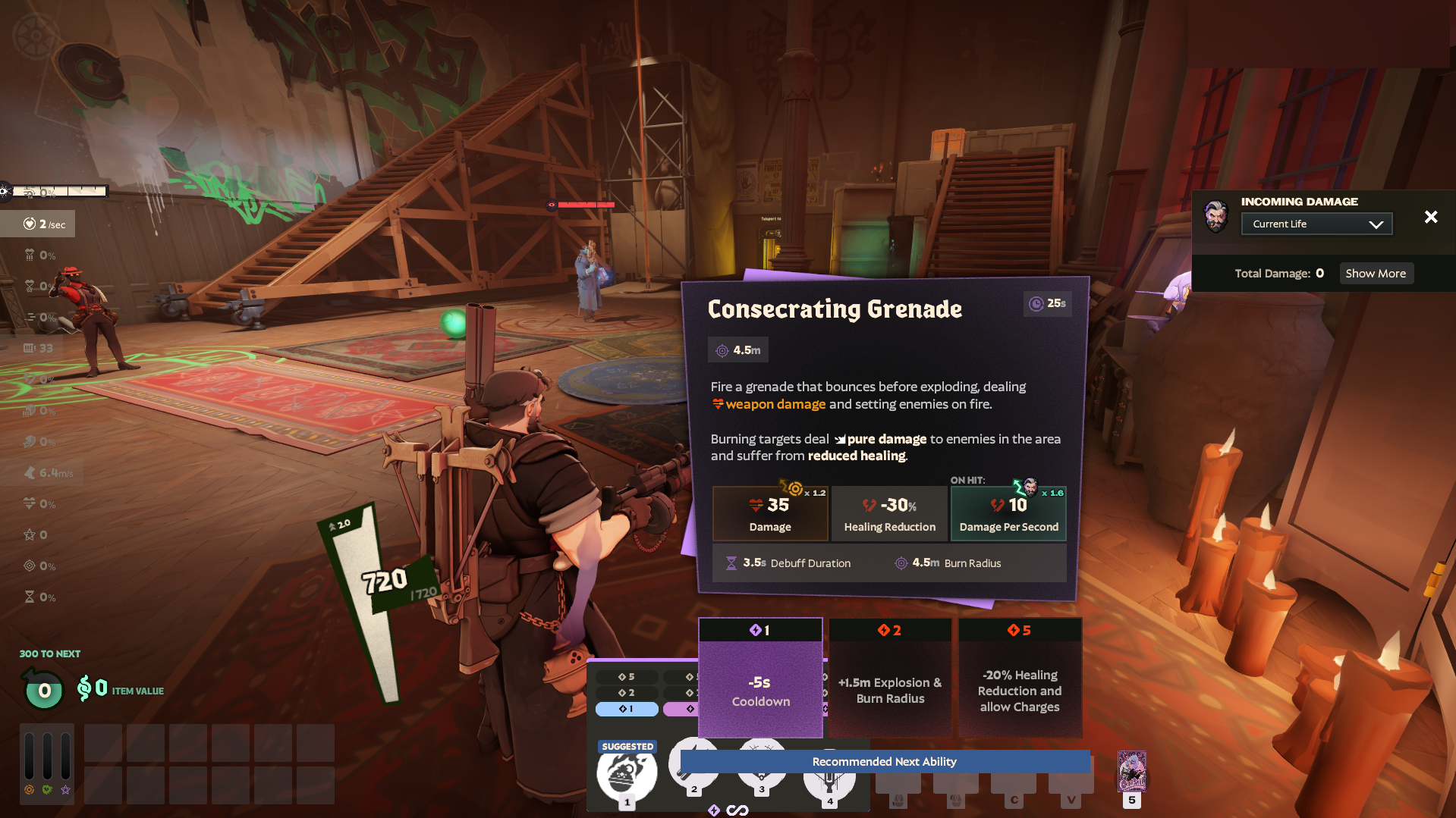 Several ability names from Deadlock, attributed to The Venator, its newest hero.