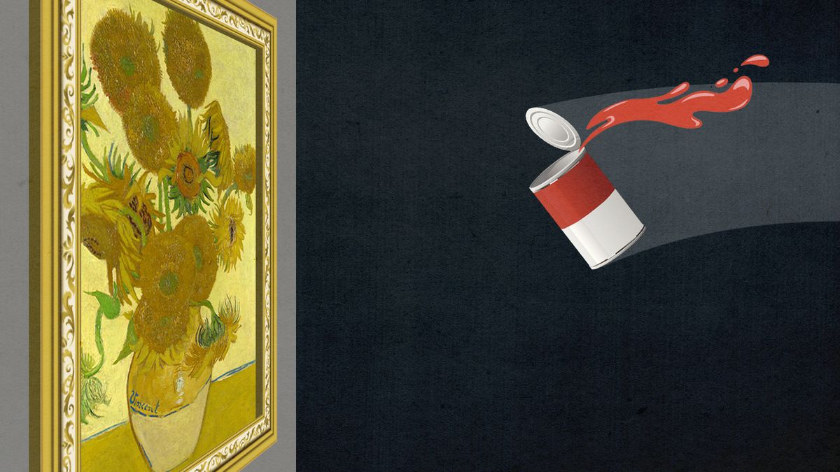 Throwing soup at van Gogh's 'Sunflowers' A clever protest, or did the stunt overshadow the