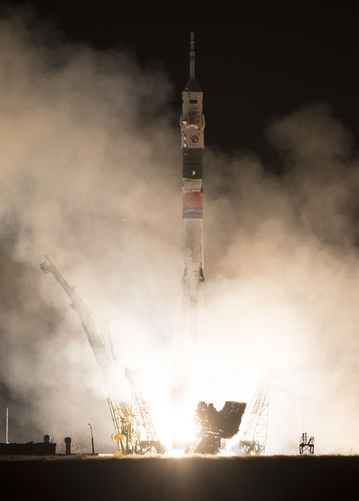 Soyuz Rocket Launches US-Russian Crew To Space Station | Space