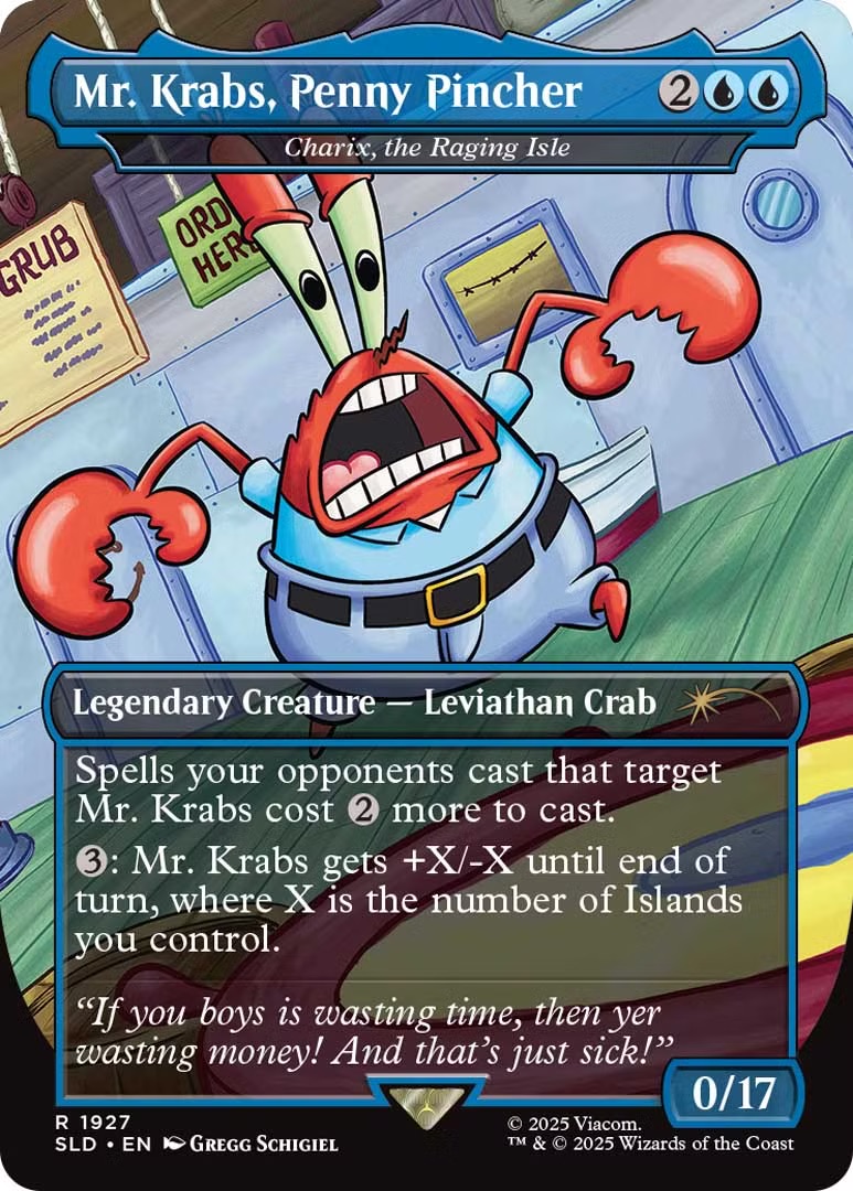 MTG Spongebob Secret Lair Mr Krabs, Penny Pincher