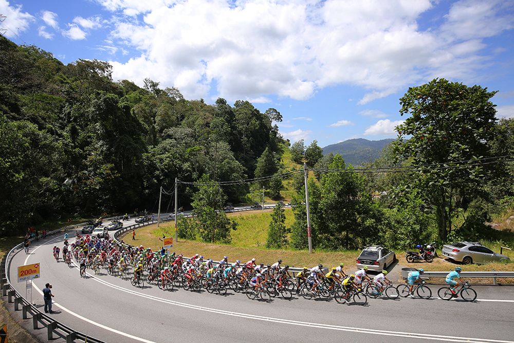 The beautiful Malaysian countryside provides the backdrop