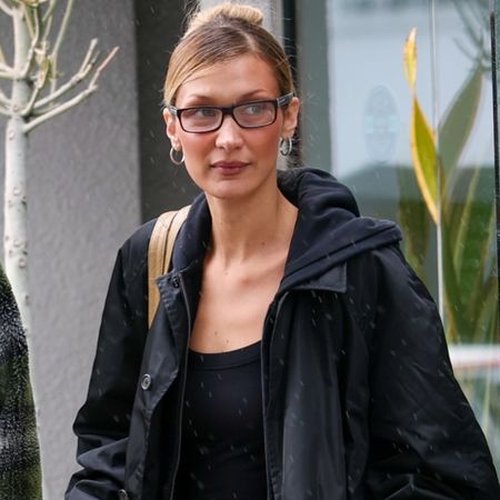 Bella Hadid was spotted walking her dog in leggings and chunky Nike Shox TL sneakers