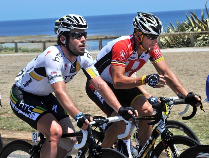 Mark Cavendish and Lance Armstrong