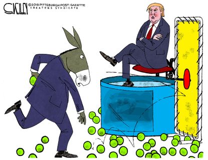 Political cartoon U.S. Trump democrats&nbsp;