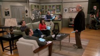 Michael Richards, Jerry Seinfeld, Julia Louis-Dreyfus, Jason Alexander, and Larry David on Curb Your Enthusiasm