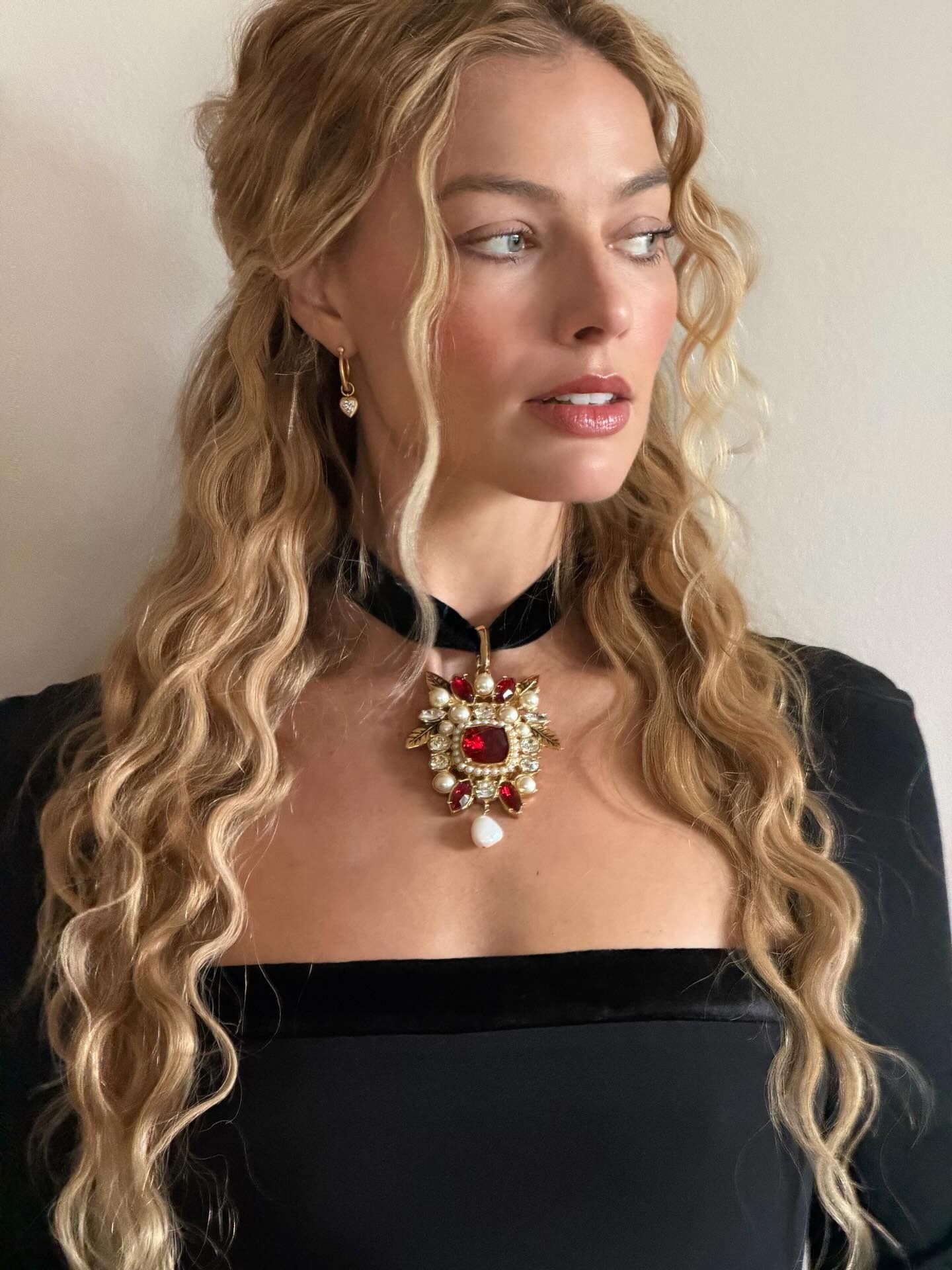 Margot Robbie with waves