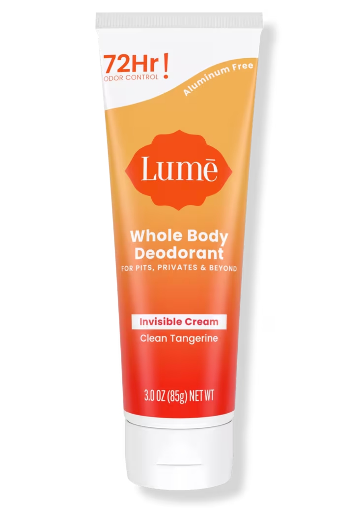 Whole Body Deodorant Invisible Cream Tube - Clean Tangerine