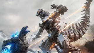 Takashi Yamazaki's Mechgodzilla fighting Godzilla