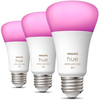 Philips Hue 800 lumen (60W) three-pack color bulbs