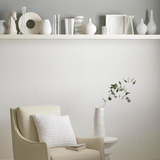 Cream chair with white wall ideal home housetohome