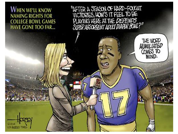 Editorial cartoon College Bowl games