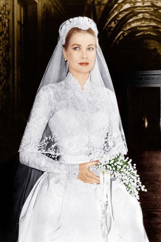 Grace Kelly And Prince Rainer III's Wedding Day, 1956