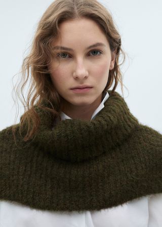 Crop Turtleneck Shawl - Women | Mango Usa