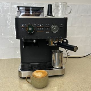 KitchenAid semi automatic coffee machine testing at home