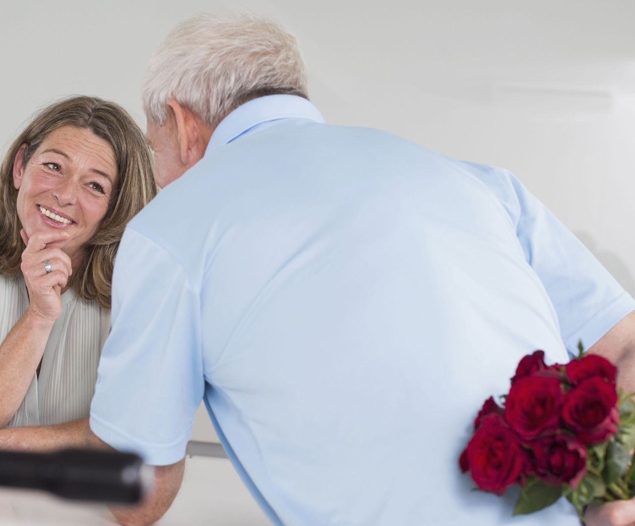 Couple with roses