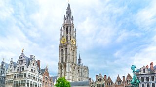 Brabo Fountain & City Hall, City Square, Antwerp, Belgium