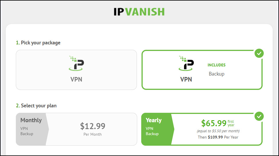 IPVanish Plans