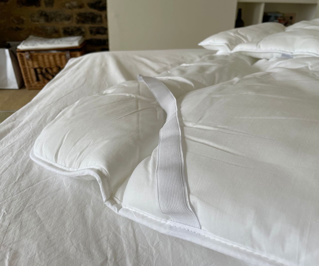 M&amp;S Comfortably Cool Mattress Topper elastic straps