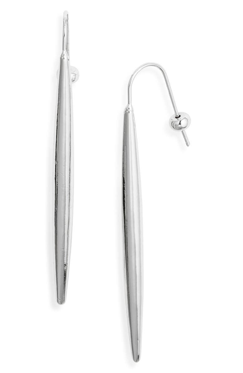 Pointed Bar Drop Earrings