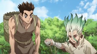 Two of the main characters of Dr. Stone.