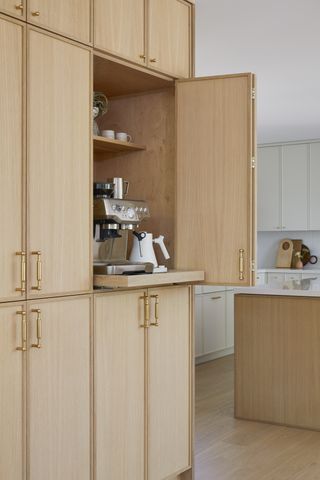 kitchen coffee station storage