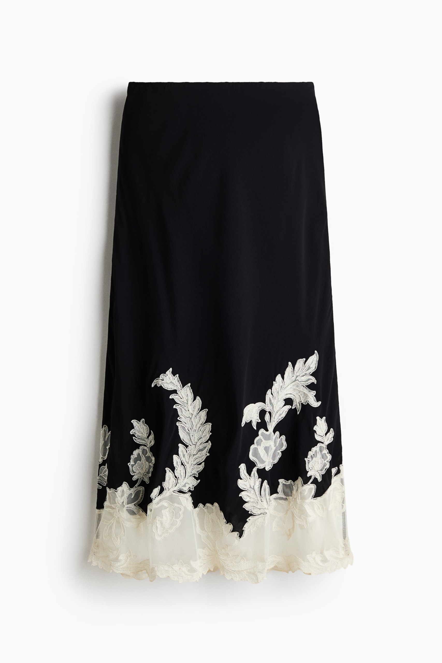 Embroidered Viscose Skirt
