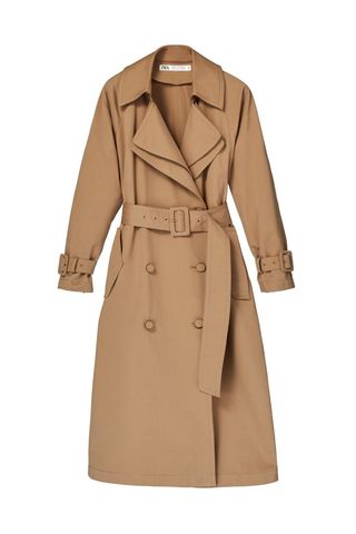 Belted Double Trench Coat