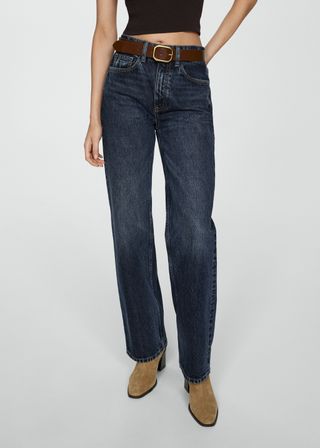 High Waist Straight Jeans