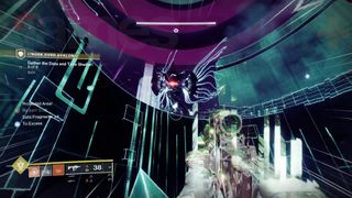 Destiny 2 Vexcalibur Exotic Glaive quest Avalon mission Data Nullifier boss fight pit of safety