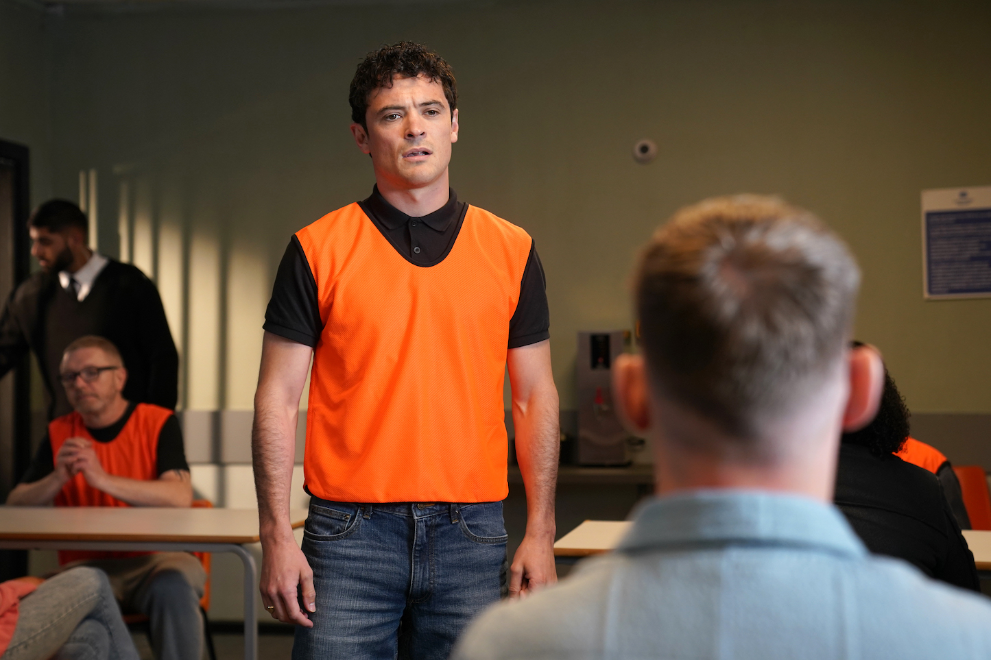 Rex in prison being visited by Ste Hay.