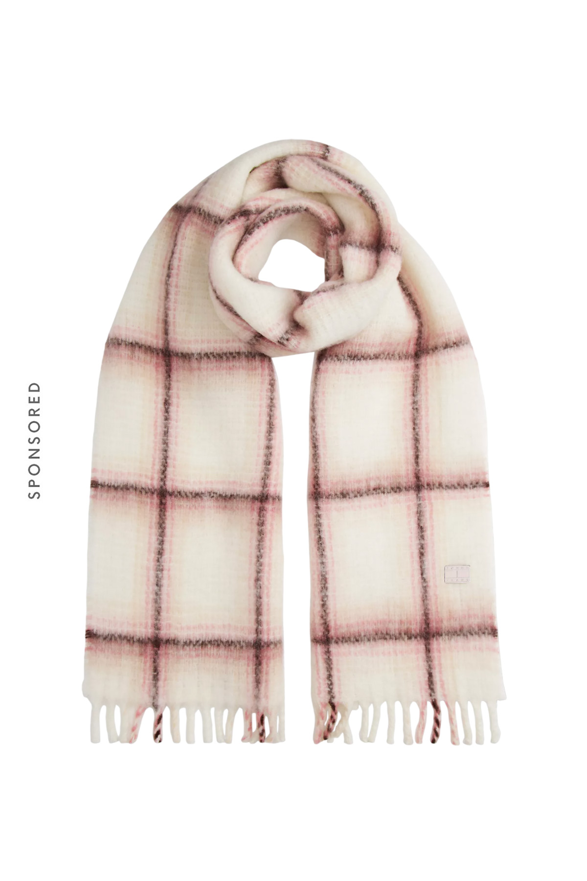 Tommy Jeans Plaid Wool-Blend Scarf