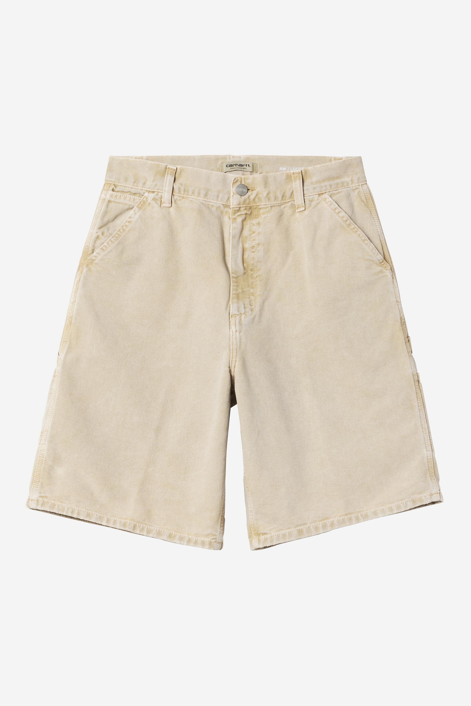 Carhartt WIP, Women&amp;rsquo;s Brandon Single Knee Short - Chalk Wash | Dusty Hamilton Brown