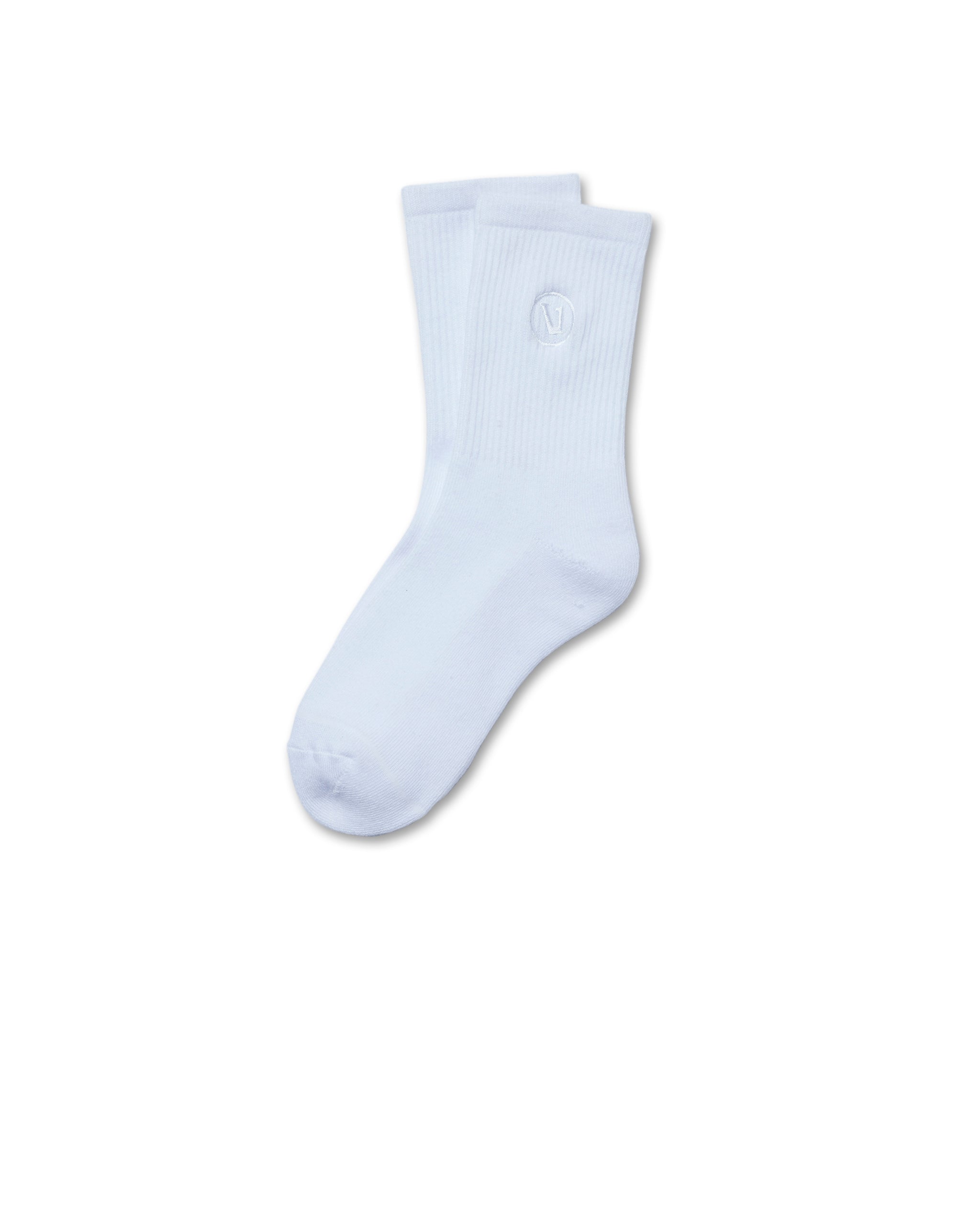 Half Crew Sock - White - S