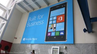 Microsoft WPC 2013 Windows Phone Built for Business sign