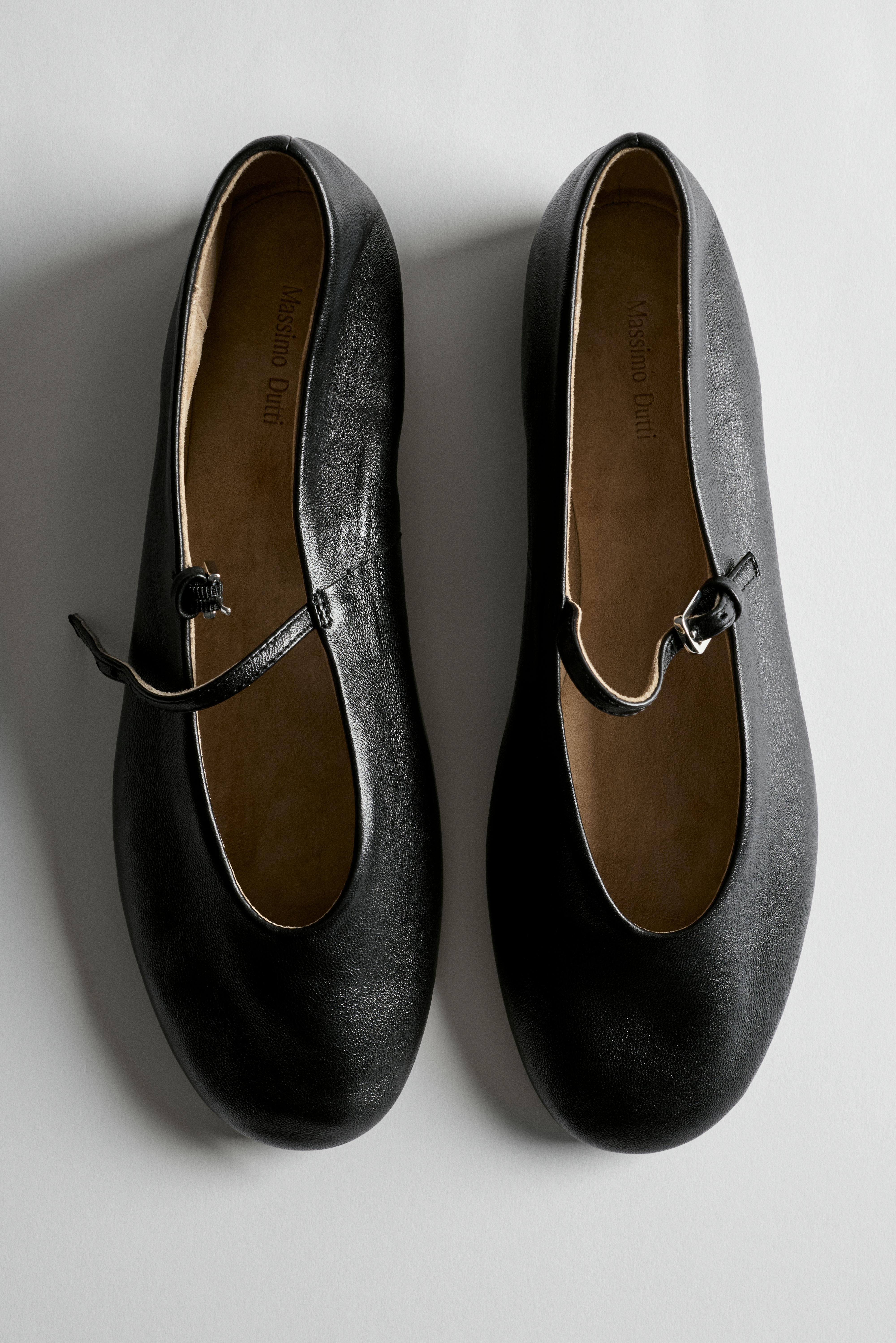 Massimo Dutti, Soft Leather Ballerinas
